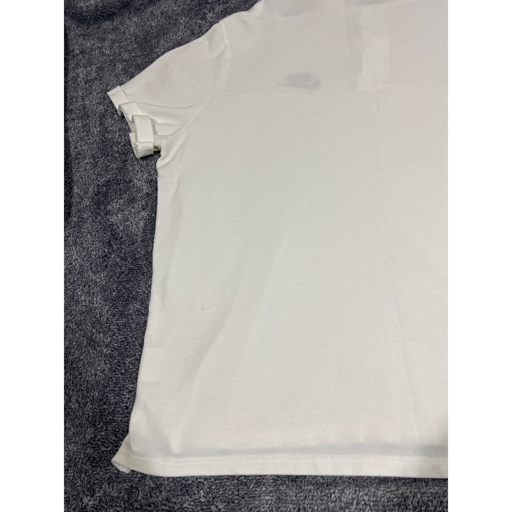 Nike Sportswear Mens XXL White Pique Polo Shirt Embroidered Logo Short Sleeve - Picture 12 of 14